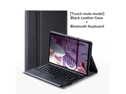 Capa Com Teclado Para Tablet Lurelia, Para Lenovo Xiaoxin Pad Pro 12,7" Tb375fc Em Com Tampa Flip Redonda E Touchpad (2025, Preto Obsidiana
