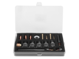 Kit De Acessórios Para Soplete De Soldadura: Copas De Vidro, Pinças De Tungstênio E Consumíveis Para Wp-17/18/26