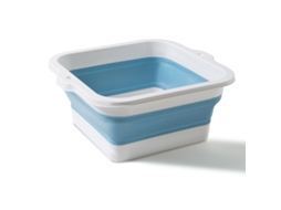 Bacia Dobrável Para Banho De Pés, Multiuso, Grande Capacidade, Ecológico, Silicone, Dobrável, Balde De Imersão Para Pés, Para Casa, Viagem, Azul