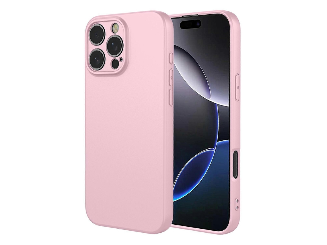 Capa Protetora Tkdaddy Para Iphone 16 Pro, Tpu Macio, À Prova De Choque, Rosa