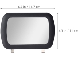 Conjunto de 2 espelhos de maquiagem com clipe para quebra-sóis de carro.
