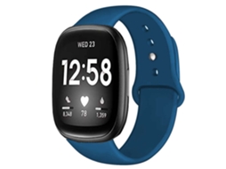 Bracelete Pulseira Silicone Suave para Fitbit by Google Sense 2 Azul