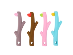 Primerox 4pcs Conjunto de Chupeta Silicone para Bebê Brinquedo Morder Dentes Alimentar Seguro