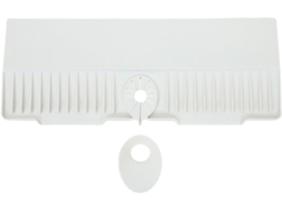Protetor de silicone para pia de cozinha Ibasenice, tapete de drenagem de água inclinado 61 x 23 cm, suporte para esponja