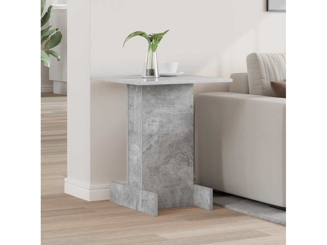 Vidaxl Mesa De Apoio Cinzento 44,5 X 45 X 55 Cm Derivados De Madeira
