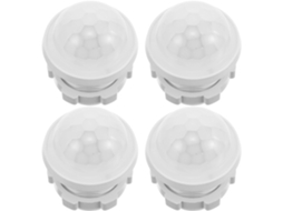 Conjunto De 4 Capas Protetoras Brancas Para Sensor De Presença Humana.