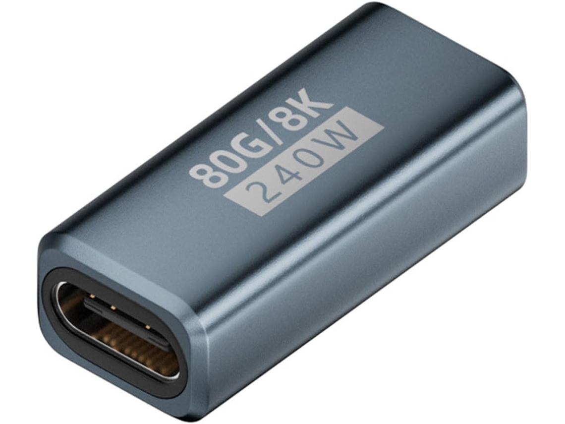 Adaptador Usb-c 8k De 240 W E 80 Gbps Para Celulares Com Saída