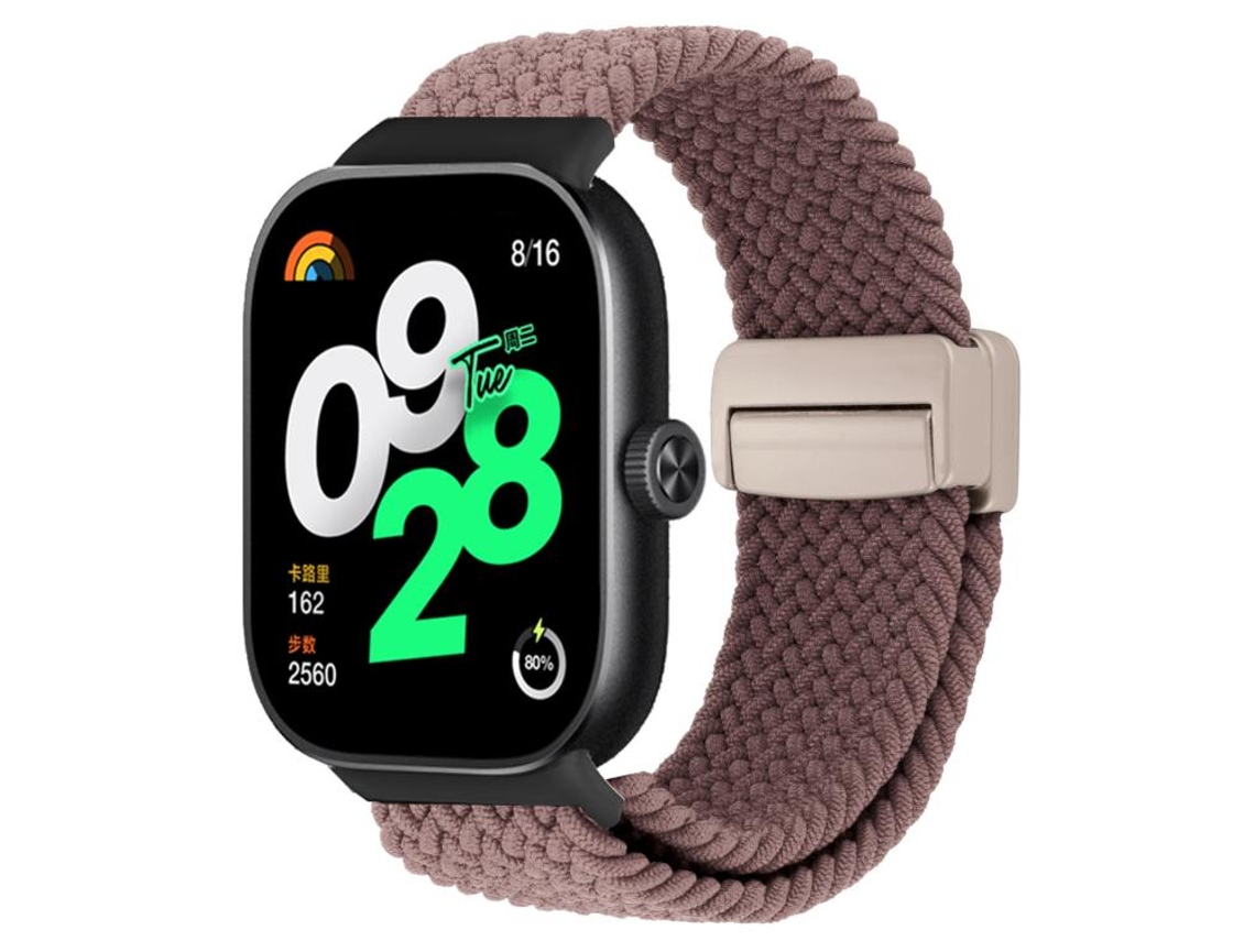 Bracelete para Xiaomi Band 9 Pro / 8 Pro XIAOMOYU em Nylon Trançado com Fecho Magnético Roxo Fumê