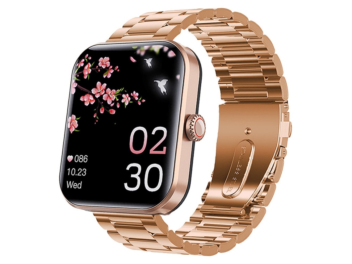 Smartwatch Yizhood F57l 1.91 Inch Ip67 À Prova De Água 50 Modos Desportivos 260 Mah (android E Ios Ouro)