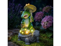 Luminária Solar Decorativa, em Formato de Tartaruga, para Jardim, Quintal, com Iluminação Led AQUAFORGE