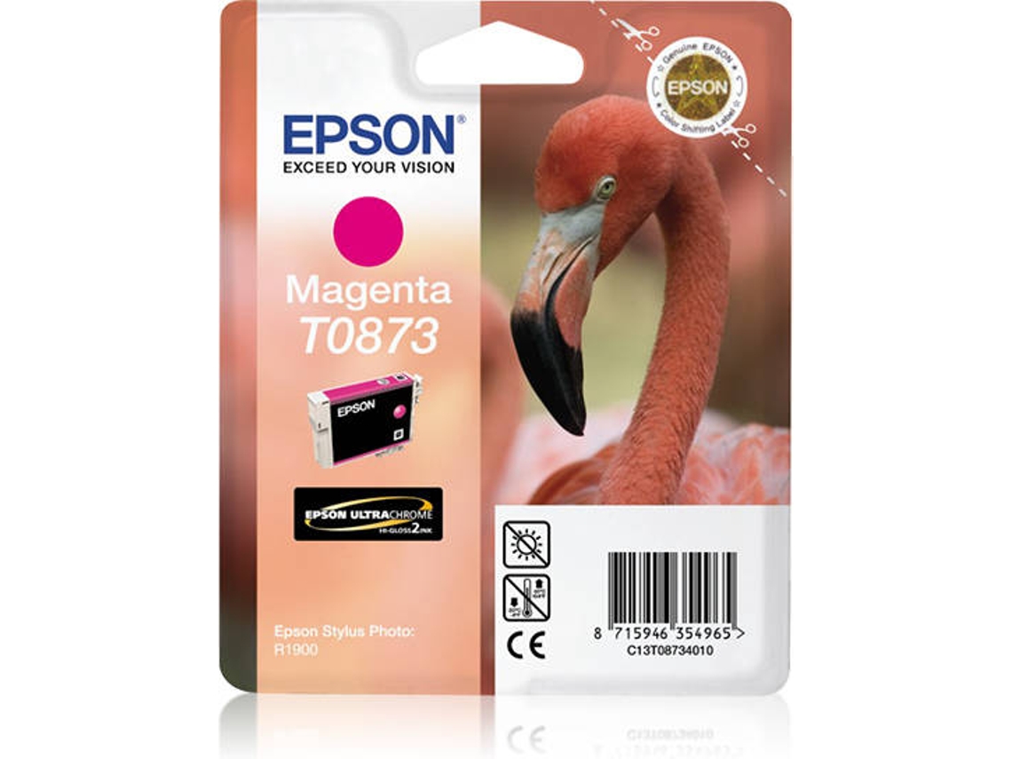 Tinteiro EPSON T0873 Ultra Gloss High-Gloss 2 - C13T08734010 Magenta