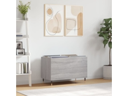 Vidaxl Armário P/ Discos 74,5x38x48 Derivados Madeira Cinzento Sonoma