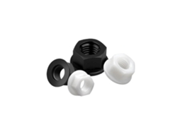 Porcas Sextavadas De Nylon Com Flange Plástico