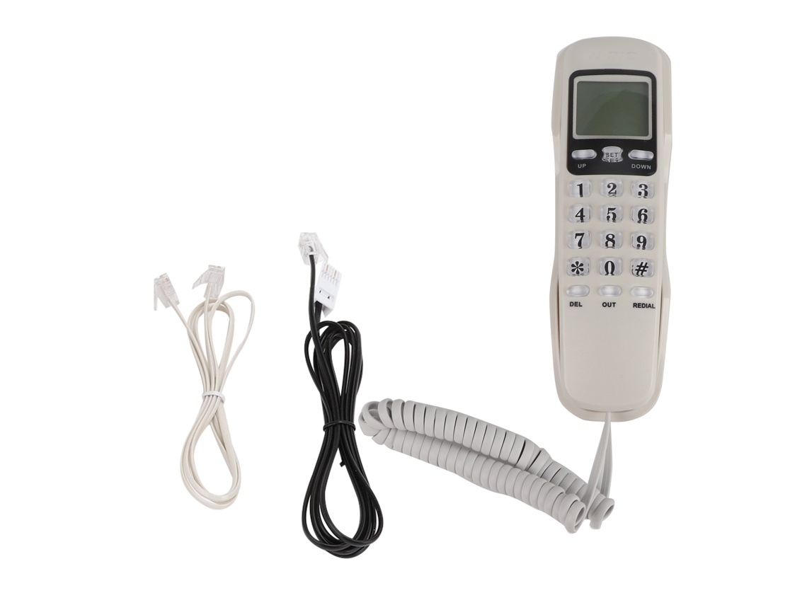 Aetheria telefone Kx t888cid com Display de Identificação de Chamadas para Lar e Escritório Branco (linha Telefônica Uk)