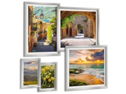 Conjunto De Pinturas Encantadoras Ruazinhas Paisagens Espelharte (5 Peças)