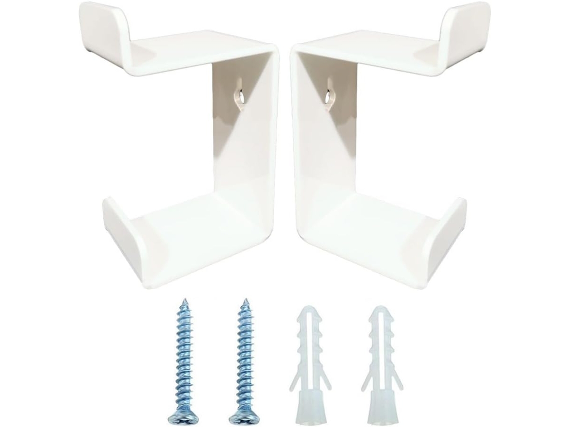 Suporte De Parede Em Acrílico Para Fone Ouvido E Controle Jogos Com Design Compacto Organizar Exibir Acessórios, Branco