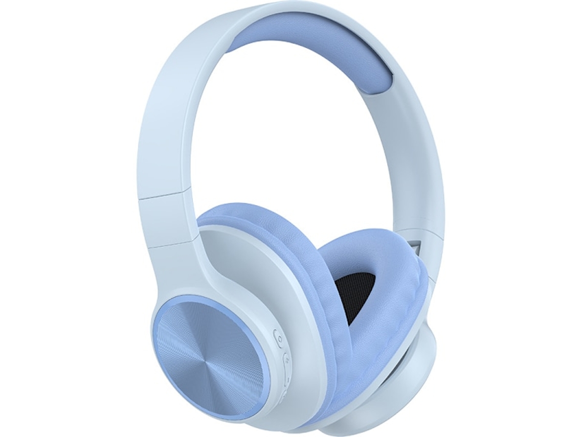 Fones De Ouvido Sem Fio Bluetooth 5.3 Intra Auriculares, Com Cancelamento De Ruído Hifi, Microfone Embutido E Design Dobrável Na Cor Azul. Brilvibera
