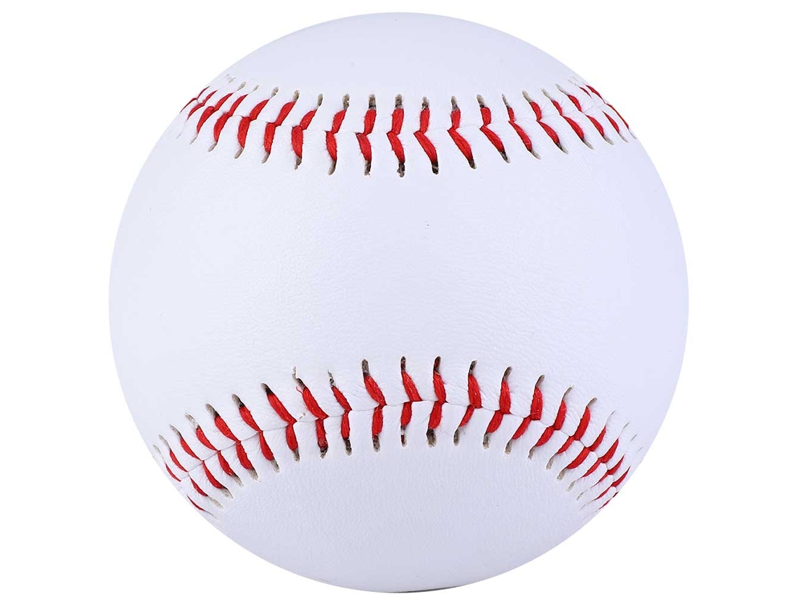 Bola De Beisebol/softbol De Treino 9 Polegadas Branca Com Couro Pvc E Cortiça Para Prática E Jogo