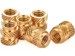 Chifres de Bronze Antigo, Chifres de Metal, Inserto de Latão M4 para Fusão A Quente, Insertos de Latão Serrilhado