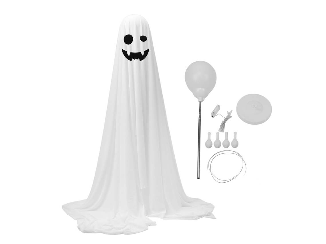 Laxiscreed Fantasma Suspenso Com Luz 165cm Para Jardim E Varanda, Funciona À Bateria E É Ajustável