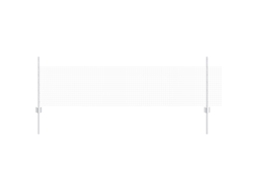 Conjunto 1 Cerca Externa Vidaxl Prateado Aço (100 X 0,5 M)