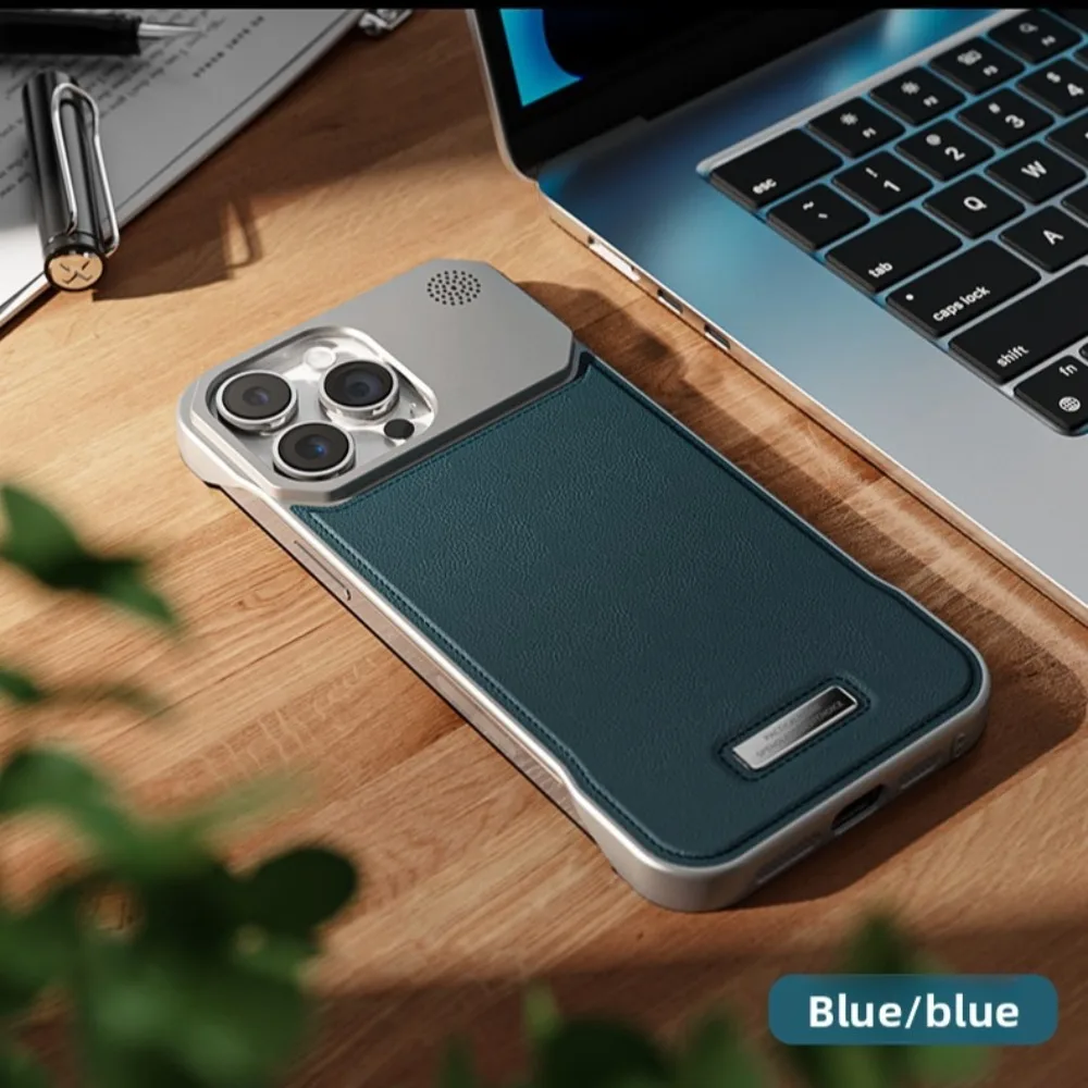 Capa De Celular Em Couro Pu Magnético Para Iphone (iphone 15 Plus, Azul), Compatível Com Carregamento Sem Fio.