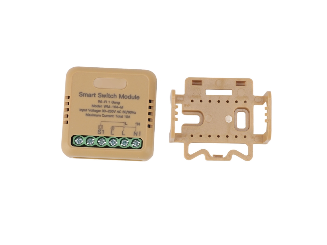 Interruptor Inteligente Mini Relé Wifi 90-250v 10a Controle Remoto Sem Fio Módulo Aplicativo Tuya