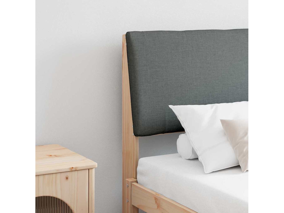 Vidaxl Cabeceira Estofada Cinza Escuro 180 Cm
