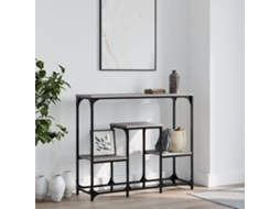 Vidaxl Mesa Consola 89,5x28x76 Cm Derivados De Madeira Cinzento Sonoma