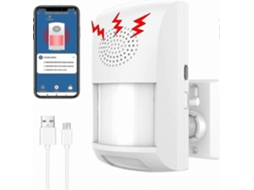 Alarme Inteligente Com Sensor De Movimento Wi-fi, Sirene, Controle Por Aplicativo, Alimentação Usb, Gravação De Alertas, Alertas Programáveis ​​e