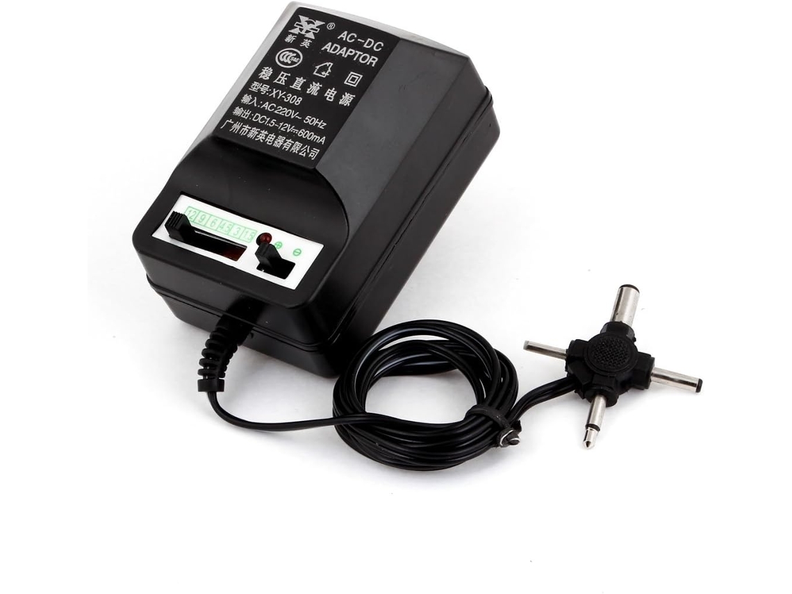 Adaptador Universal Ca/cc de 220 V Ca 50 Hz com Conexão Americana, Ajustável 1,5 a 12 CHABERLU