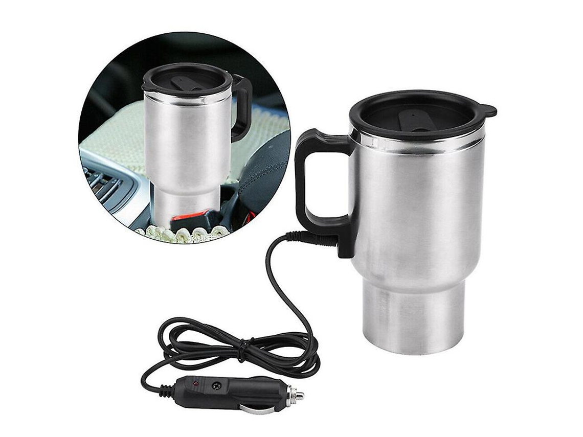 Caneca Térmica Elétrica Para Carro, 12v, 500ml, Em Aço Inoxidável, Para Aquecer Café, Chaleira E Outros Eletrodomésticos.