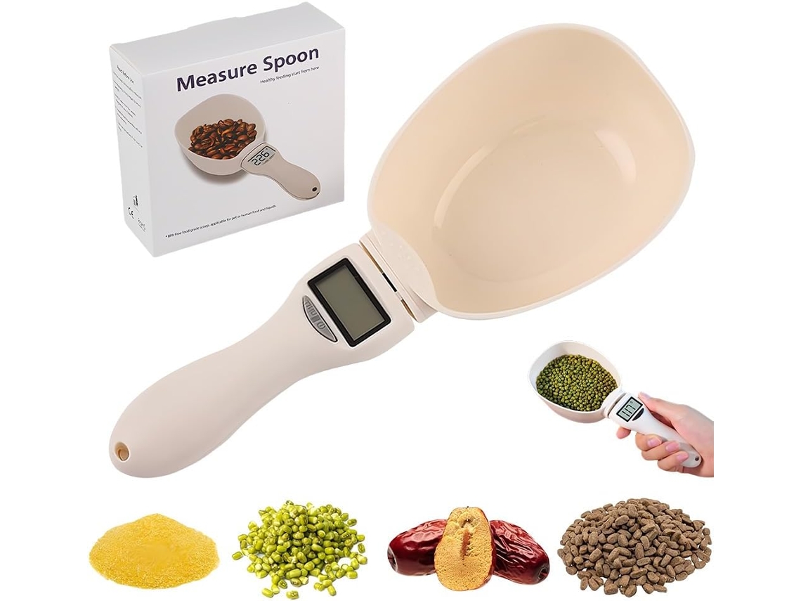 Balança De Colher Medidora De Alimentos Com Tela Lcd E Colheres Substituíveis, Balança De Colher Medidora Digital De Alta Precisão Brilvibera