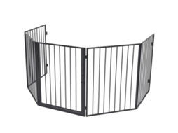 Fireplace Fence, Fireplace Fences Vidaxl Preto Aço