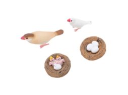 Primerox 4 Peças Figuras Ciclo de Vida de Pardais Pvc Educativas Brincos Realistas para Crianças