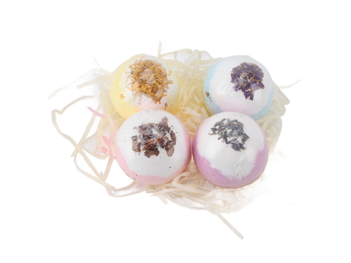 Bolas De Banho Com Bolhas, Sal De Spa Hidratante E Relaxante Sunflare