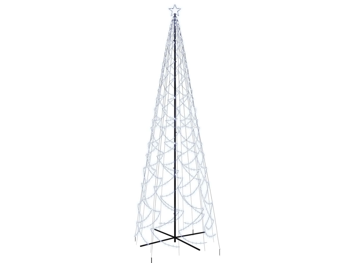 Árvore de natal em cone VIDAXL Branco