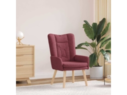 Vidaxl Poltrona Vinho Vermelho 63 X 67 X 94 Cm Tecido E Contraplacado