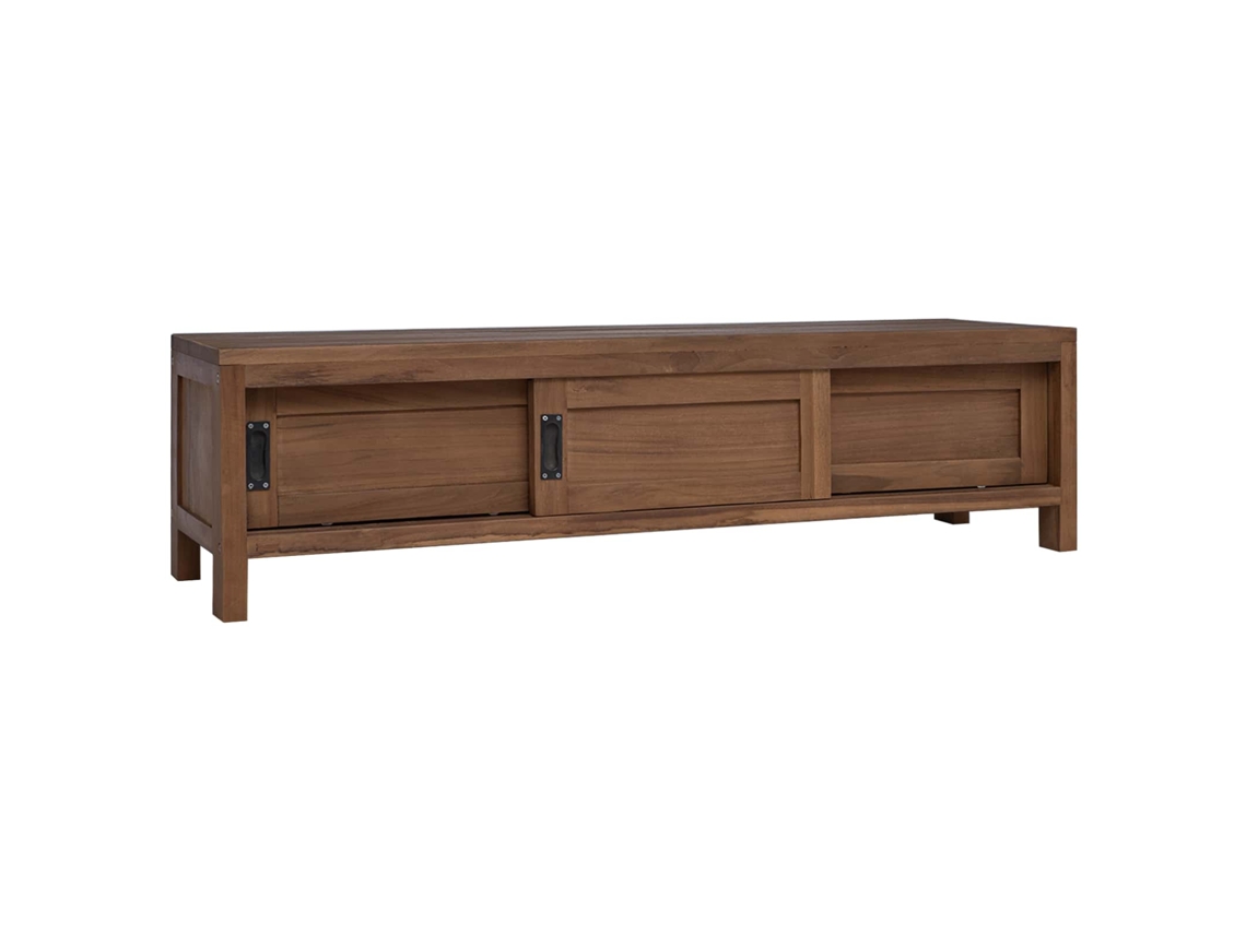 Vidaxl Gabinete Para Tv 110 X 30 X 30 Cm Madeira De Teca Sólida