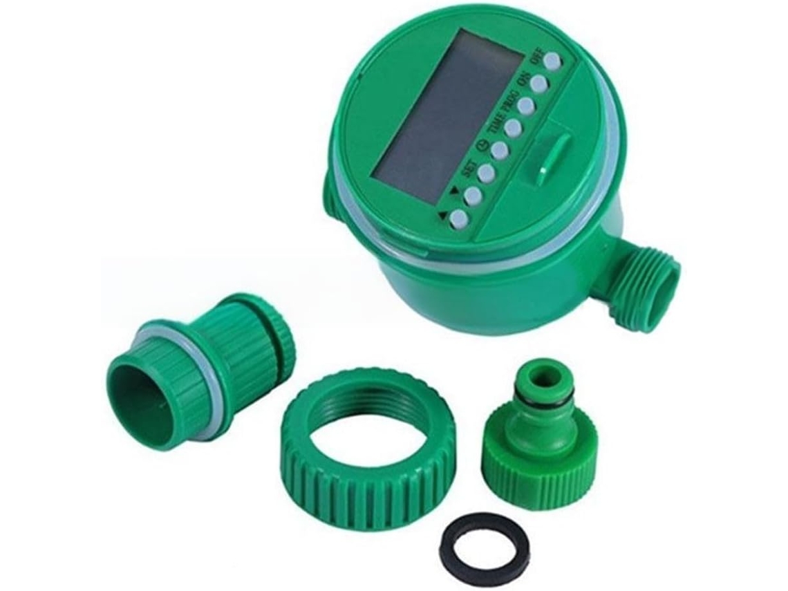 Temporizador De Irrigação Automático Verde Com Atraso Por Chuva E