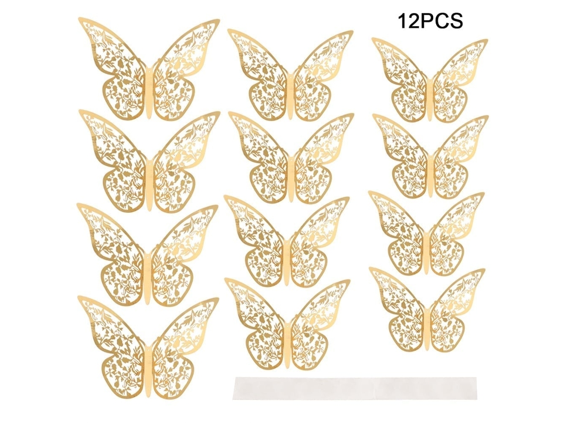 12 Piezas Pegatinas de Pared Mariposa 3d Marca 2026 Store