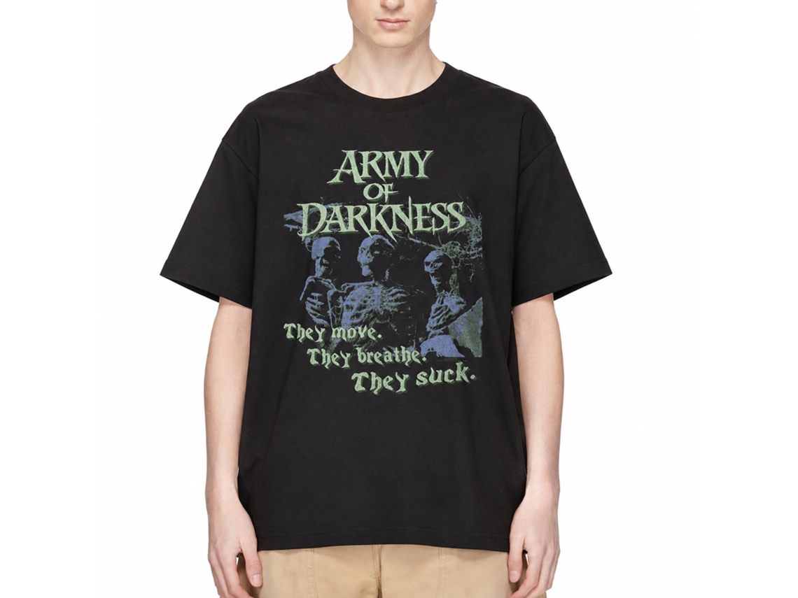 Rockinstone Army Of Darkness Movie They Suck Black Adult T-shirt Size:m