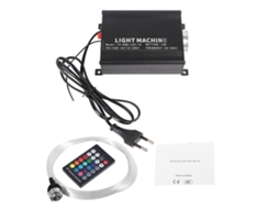 Kit de Decoração de Teto com Fibra Óptica Led Rgbw 16W com Controle Remoto e Cabos | S/MARCA