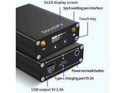 Laxiscreed Mini Soldador Spot Com Ajuste De Potência Em 30 Níveis E Bateria De 5500mah
