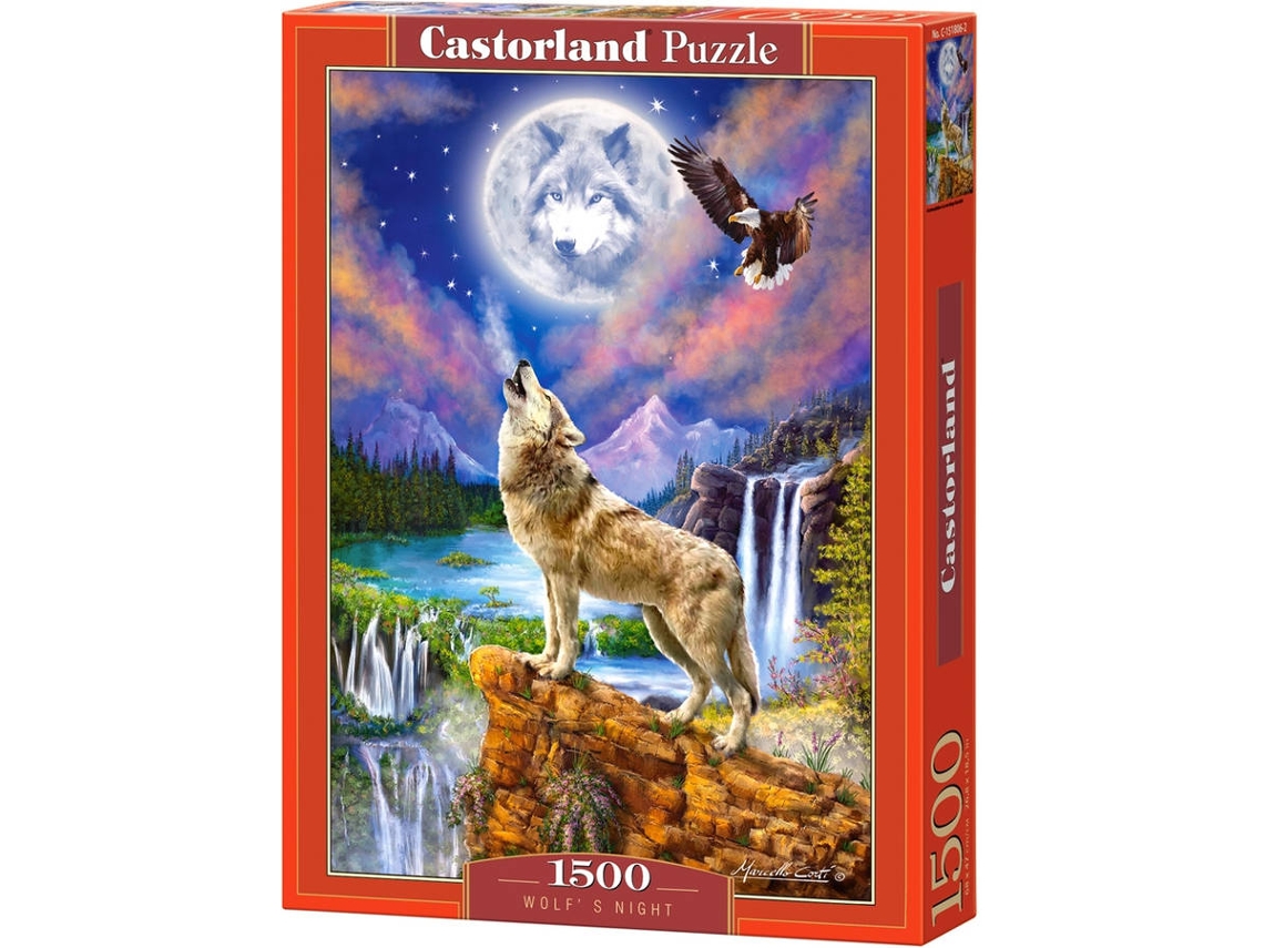 Puzzle CASTORLAND Wolf's Night (1500 Peças)