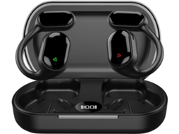Fones de Ouvido Abertos Bluetooth 5.3 Condução Óssea com Gancho Ipx5 À Prova D'água JIAPEI (preto)