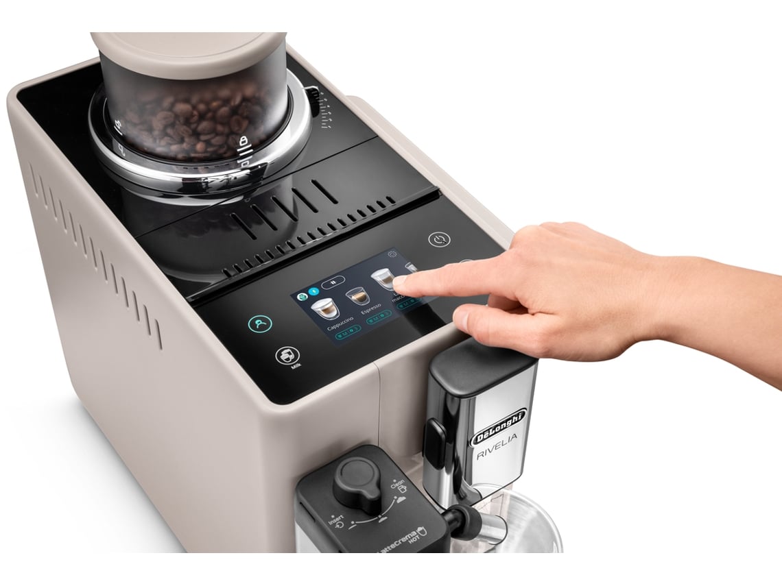 De'Longhi Rivelia EXAM440.55.W Coffee Maker with LatteCrema Hot