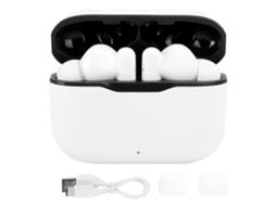 Aetheria fone de Ouvido Bluetooth 5.0 T06 Sem Fio True Wireless Earbuds com Caixa de Carregamento Branco com Preto