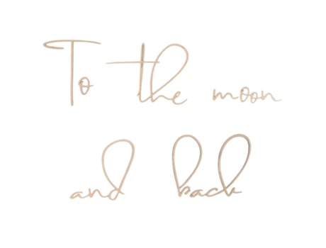 Decoração De Parede To The Moon And Back