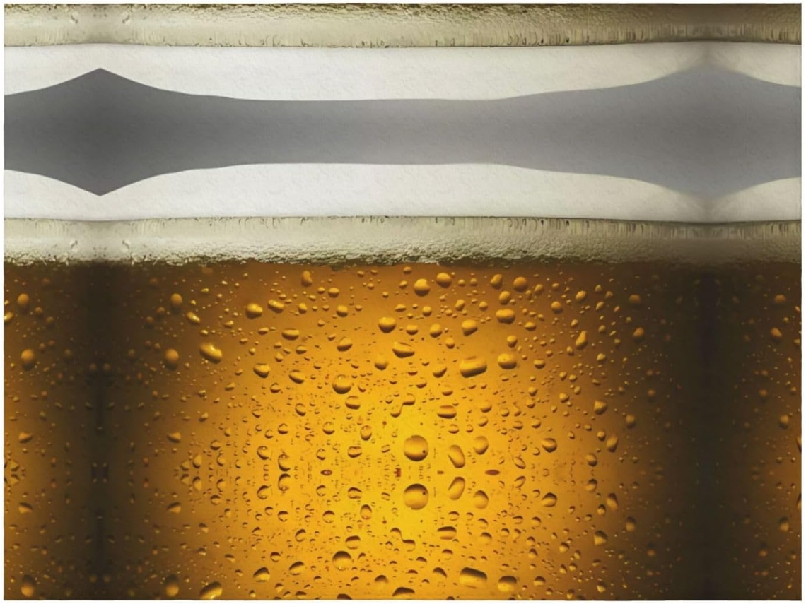 Colcha de Flanela com Estampa Cerveja Macia e Aconchegante para Sofá Quarto 101 6 X 76 2 Cm, Macio, Quente,